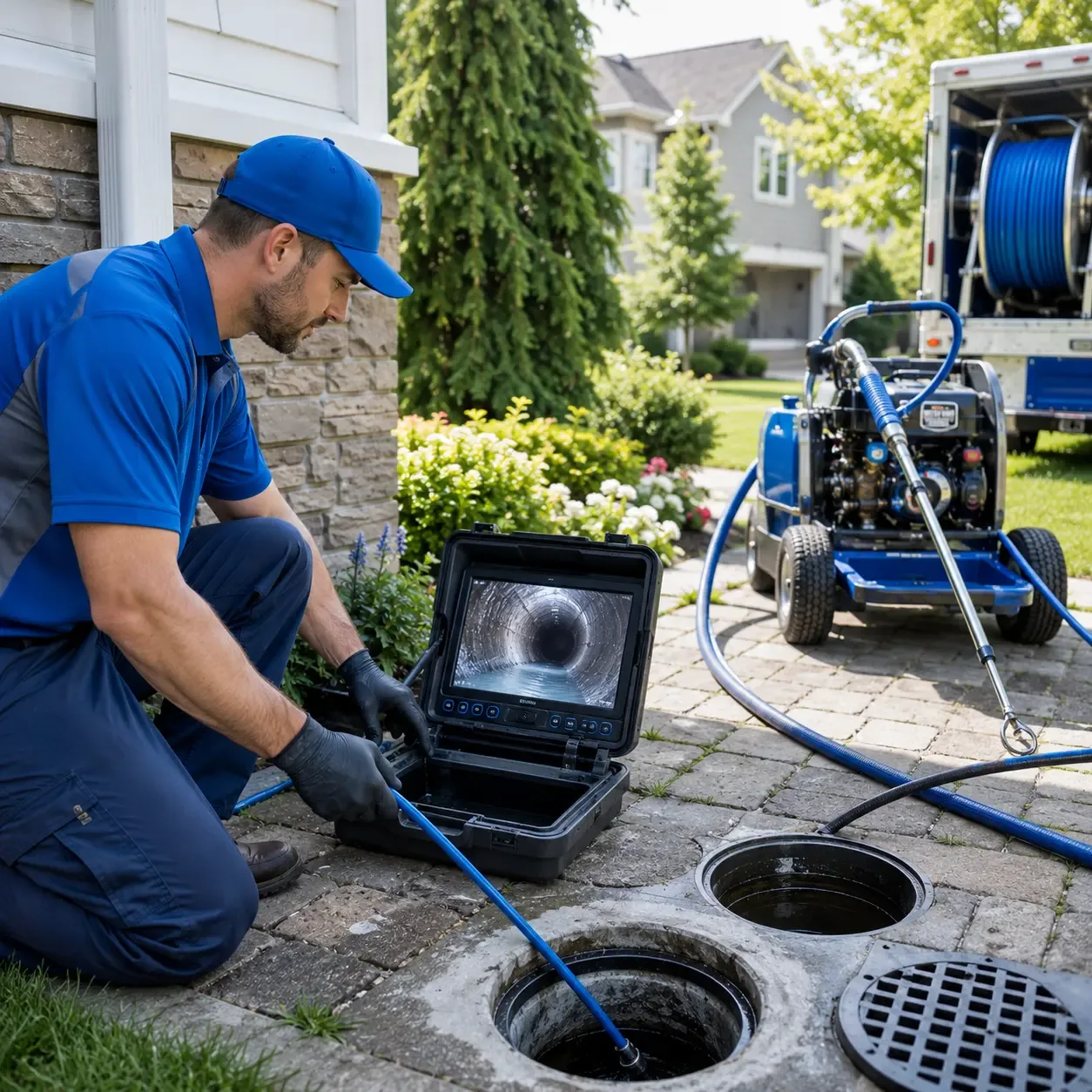 Outdoor drain cleaning professionals serving Flatwoods, LA